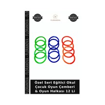 Özel Seri Eğitici Okul Çocuk Oyun Çemberi & Oyun Halkası 12 Li