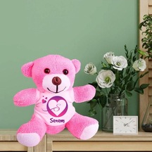 Kişiye Özel Peluş Pembe Ayı Hk2542