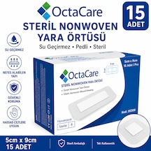 Octacare Esnek Steril Nonwoven Yara Örtüsü 5cm 9cm 15 Adet