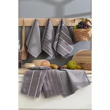 Sophia 6'lı 30x50 Cm Mutfak Havlusu Antrasit