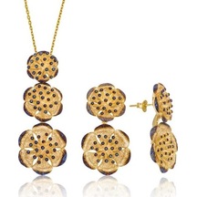 Gümüş Nilüfer Çiçeği Kadın Set (551167077)