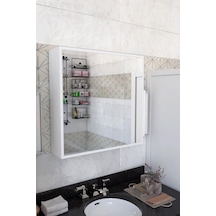 Balneo Çok Amaçlı Aynalı Banyo Dolabı - Beyaz