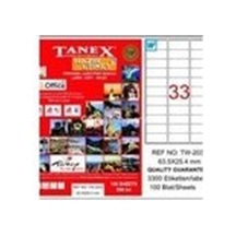 Tanex Tw-2033 Etiket Go (63.5 x 25.4 MM)