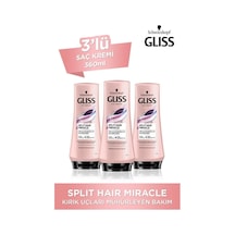 Gliss Split Hair Miracle Saç Kremi 360 ML x 3 Adet