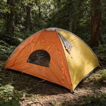 4 Kişilik Yarı Otomatik Kamp Çadırı Suya Dayanıklı, Hızlı Kurulumlu Outdoor Aile Çadırı, Doğa, Kam Çok Renkli