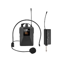 Jms Uhf Kablosuz Mikrofonlu Kulaklık Verici Ve Alıcı Led Dijital Ekranlı Gövde Paketi