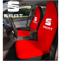 Oto Koltuk Kılıfı Penye Seat Leon Uyumlu Yıkanabilir,terletmez Kırmızı