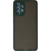 Newface Samsung Uyumlu Galaxy A72 Kılıf Montreal Silikon Kapak - Koyu Yeşil Koyu Yeşil
