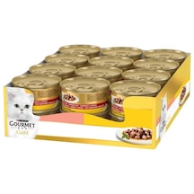 Purina Gourmet Gold Kıyılmış Hindi Etli ve Ördekli Yetişkin Kedi Konservesi 24 x 85 G