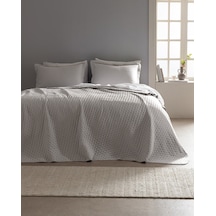 Madame Coco Rennes Çift Kişilik Yatak Örtüsü - Gri Gri