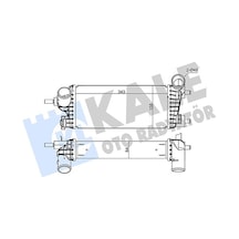 Kale 375615 Turbo Radyatörü Ford Focus-cmax-connect 11 1.0 Ecoboost 1.0ecoboost Brazıng 343x158x64 Cv619l440vd Cv61 9l440 Vd-cv61 9l440 Vc -
