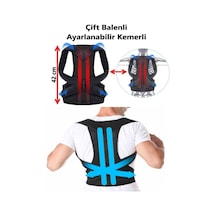 Unisex Balenli Dik Durmayı Sağlayan Sırt Bel Korsesi Dik Duruş Korsesi