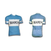 Bianchi Forma Classıc Kısa Kollu Mavi - Krem (L)