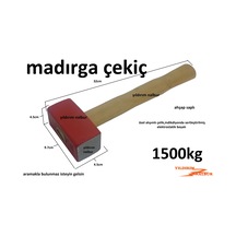Madırga Çekiç 1500kg Küt Çekiç Balyoz Taşçı Çekici 1.5 Kilo Mozai