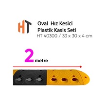 Oval Hız Kesici, Plastik Kasis Seti 2 Metre