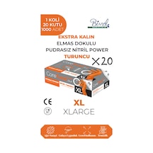 Nitril Turuncu Power Pudrasız Muayene Eldiveni Xl - 1 Koli-20 Paket-1000'li