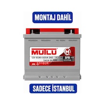 Mutlu Silver 60 Amper 60Ah 12V 600A Akü 2026 Yeni Üretim