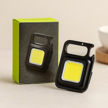 Cob Anahtarlık Feneri Usb Şarjlı 3in1 Mıknatıslı, Kapak Açacak