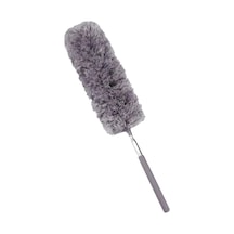 Smartizi 240 Cm Teleskopik Uzatılabilir Mikrofiber Toz Alma Fırçası - Bükülebilir Başlıklı Tavan, Klima Ve Korniş Temizleyici - Yıkanabilir Püskül Ve Paslanmaz Çelik Saplı Toz Alıcı Çok Renkli