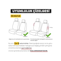 Oto Pandami Alfa Romeo Giulia 2016 Uyumlu 1+1 Kırmızı Tay Tüyü Koltuk Kılıfı