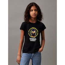 Uyguntarz Çocuk Mafia Ördek Baskılı Pamuklu Tshirt Siyah