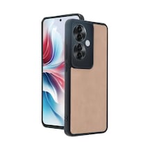 Uryport Oppo Reno 11f Kılıf Aras Deri Kapak - Pudra