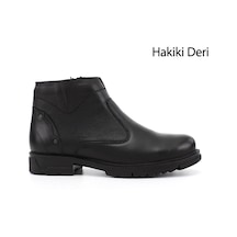 Gönderir Erkek Siyah Hakiki Deri Fermuarlı Bot Dkmb86842892