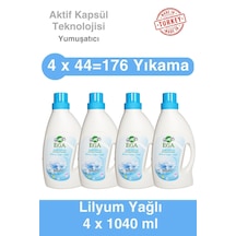 Ega Kimya Aktif Kapsül Teknolojili Lilyum Çamaşır Yumuşatıcısı 4 x 1040 ML