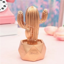 Led Işıklı Sevimli Kaktüs Dekoratif Masa Lambası Mini Biblo Gece Lambası-gold Belirtilmemis 01453957