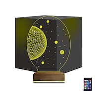 Luvivia Uzay Gezegen 3d Lamba - Masa Gece Lambası Şeffaf