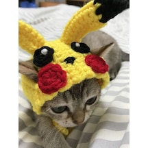 Busako Cat Pikachu Özel Tasarım Kedi Kıyafeti