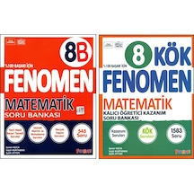 Fenomen 8. Sınıf Lgs Matematik B +Matematik Kök Soru Bankası 2 Kitap