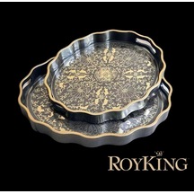 Royking 2 Li Oval Tepsi 44x36-38x31 Cm Fx 055