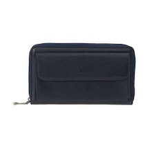 Bilik Deri Lacivert Rölax Deri Unisex Portföy & Clutch Çanta Ar