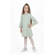 Bestkids Kız Çocuk Geniş Kollu Pamuklu Elbise 001