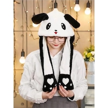 Panda Işıklı Kulakları Kalkan Şapka Tk-74