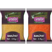 Yazar Pilavlık Bulgur 5 KG + Yazar Kırmızı Mercimek 5 KG