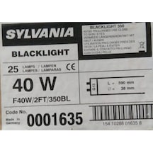 F40W 2Ft 350Bl T12 Blacklıght Sinek Floresan 60Cm Ampul Sylvania