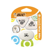 3 Adet Bıc Mini Fun Silgi 3 Lü Blisterli