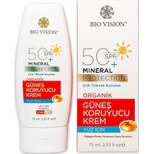 BioVision SPF 50+ Organik Yüz için Güneş Koruyucu Kremi 75 ML