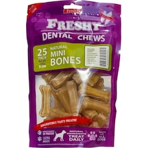 Freshy Dental Chews Naturel Sığır Derisi Köpek Ödülü 5 Cm 25 Adet