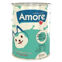 Amore Puppy Kuzu Etli Pirinçli Ezme Yavru Köpek Konserve Maması 18 x 400 G
