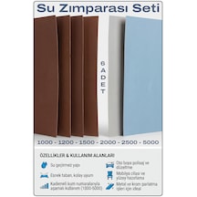 1000 1200 1500 2000 2500 5000 Kum Su Zımparası Seti 6'lı Islak Kuru Zımpara
