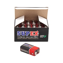 Pil 9v Carbon 10 Adet Supex 6f22