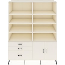 Kronos Gardrop 9 Raflı 3 Çekmeceli 2 Kapaklı 176x59x221 Aytaşı-aytaşı Aytaşı