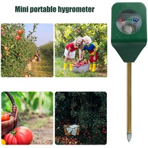 Mini Toprak Nem Sıcaklık Ölçer Higrometre Test Cihazı Dedektörü Bahçe Tesisi Çiçek Saksı Toprak Analiz Aracı