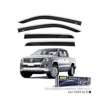 Niken Vw Amarok 2009- Kromlu Cam Rüzgarlığı 4 Lü