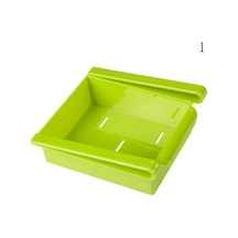Yeşil Slayt Mutfak Buzdolabı Dondurucu Space Saver Organizatör Depolama Raf Raf Tutucu