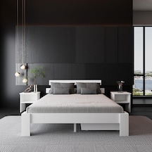 2 Çekmeceli Lotus Mdf Karyola Çift Kişilik Yatak Uyumlu, Kolay Kurulum-980 200x200