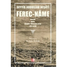 Ferec-name / Seyyid Abdullah Neşati